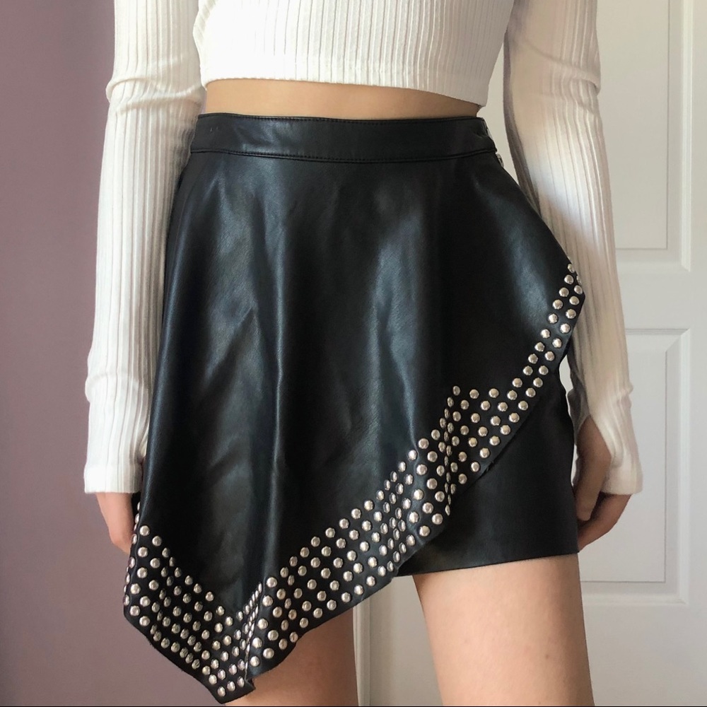 Nasty Gal Vital Signs Vegan Leather Skirt